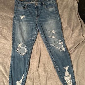 American Eagle Hi- rise cropped jegging